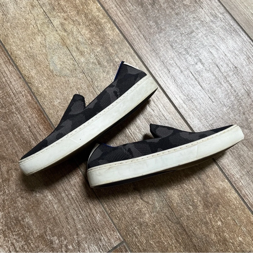 Rothy’s | Original Grey Camo Slip On Sneakers